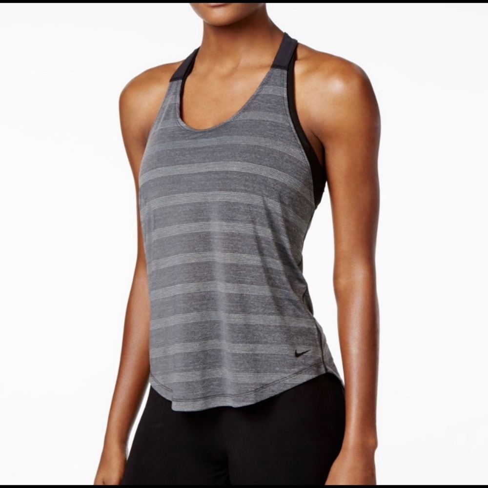 Nike Elastika Elevate Dri Fit T-Strap Racerback Workout‎ Athletic Tank Top